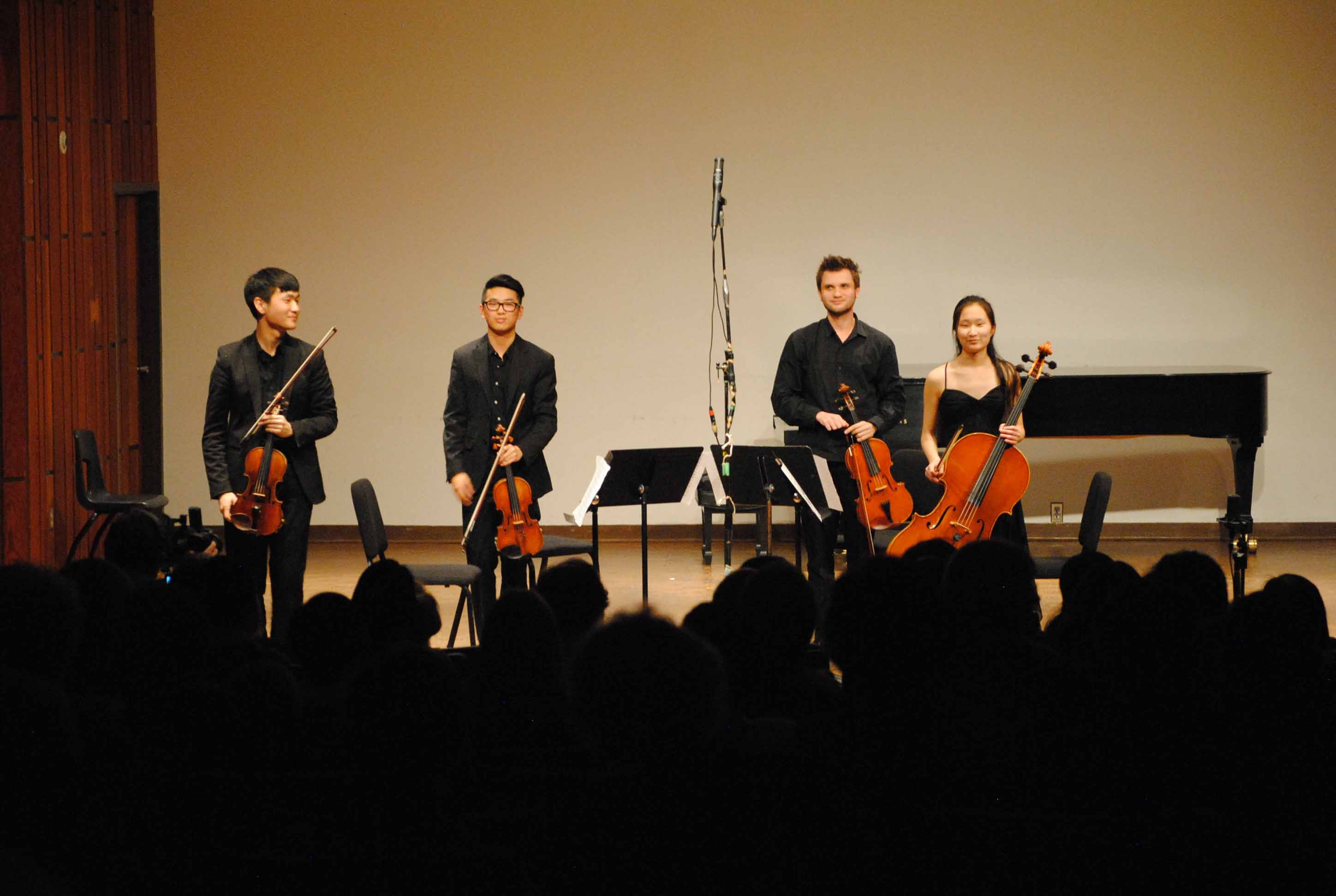Kurt Chen - violin, David Lee - violin, Lucian Barz - viola, Olivia Cho - cello