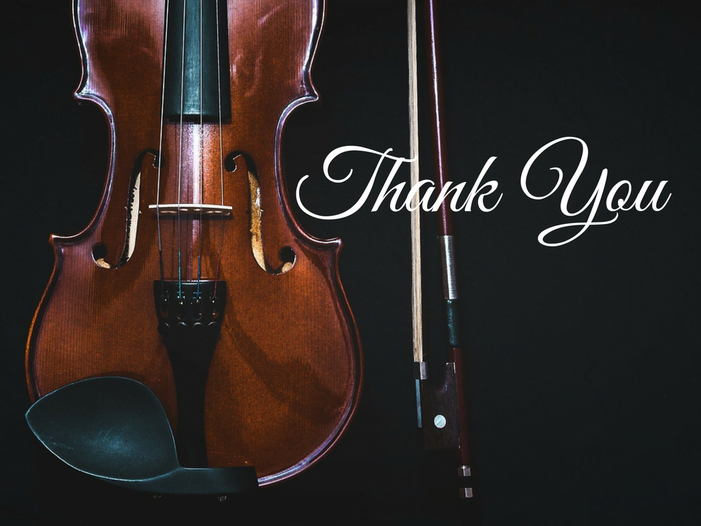 Thank You For Your Donation - Friends of Chamber Music